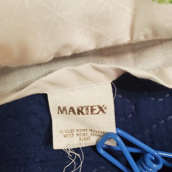 Vintage Martex Atelier Percale Sheets Twin 2 Flat 1 Bed Cover Floral No Iron - Picture 9 of 14